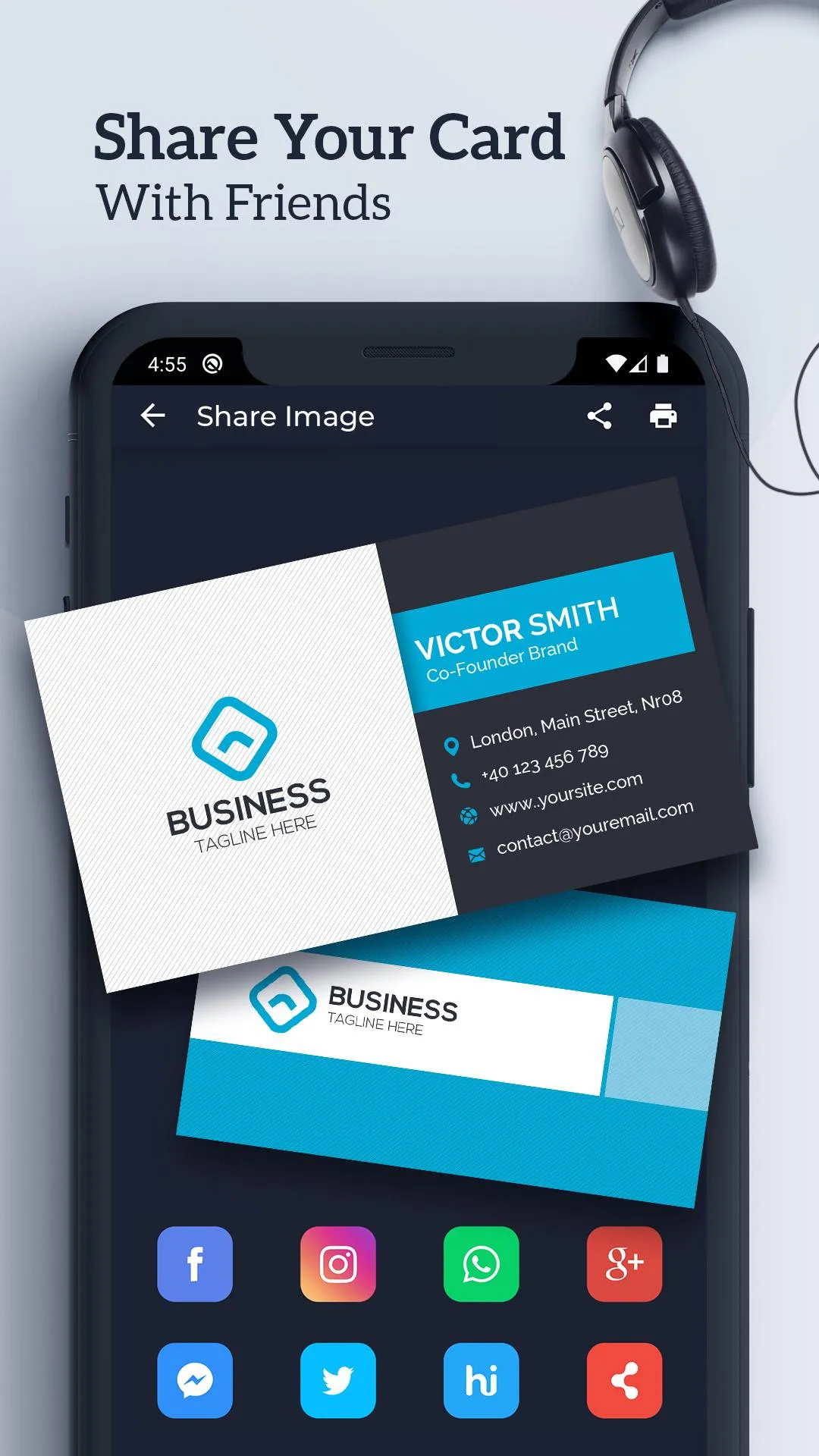 Business Card Maker & Template | Indus Appstore | Screenshot