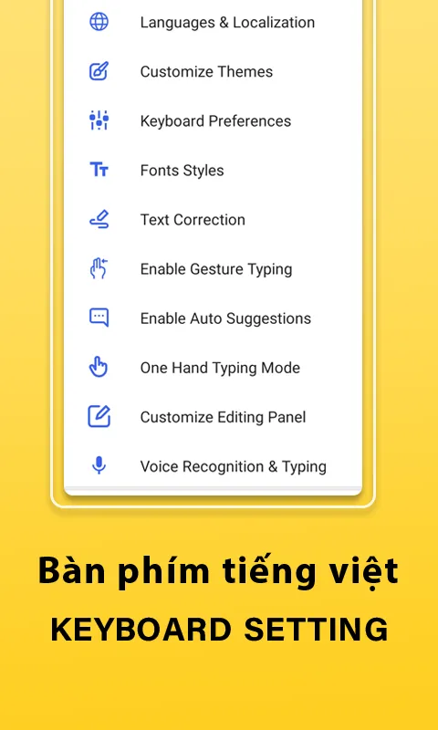 Vietnamese Accent Keyboard | Indus Appstore | Screenshot