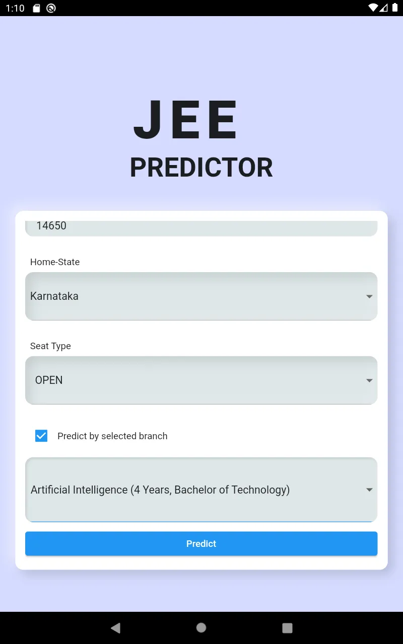 JEE Predictor | JEE Mains | Indus Appstore | Screenshot