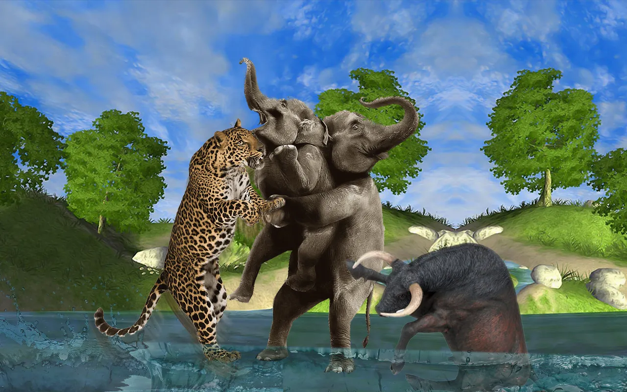 Wild Animal Fighting Games 3D | Indus Appstore | Screenshot