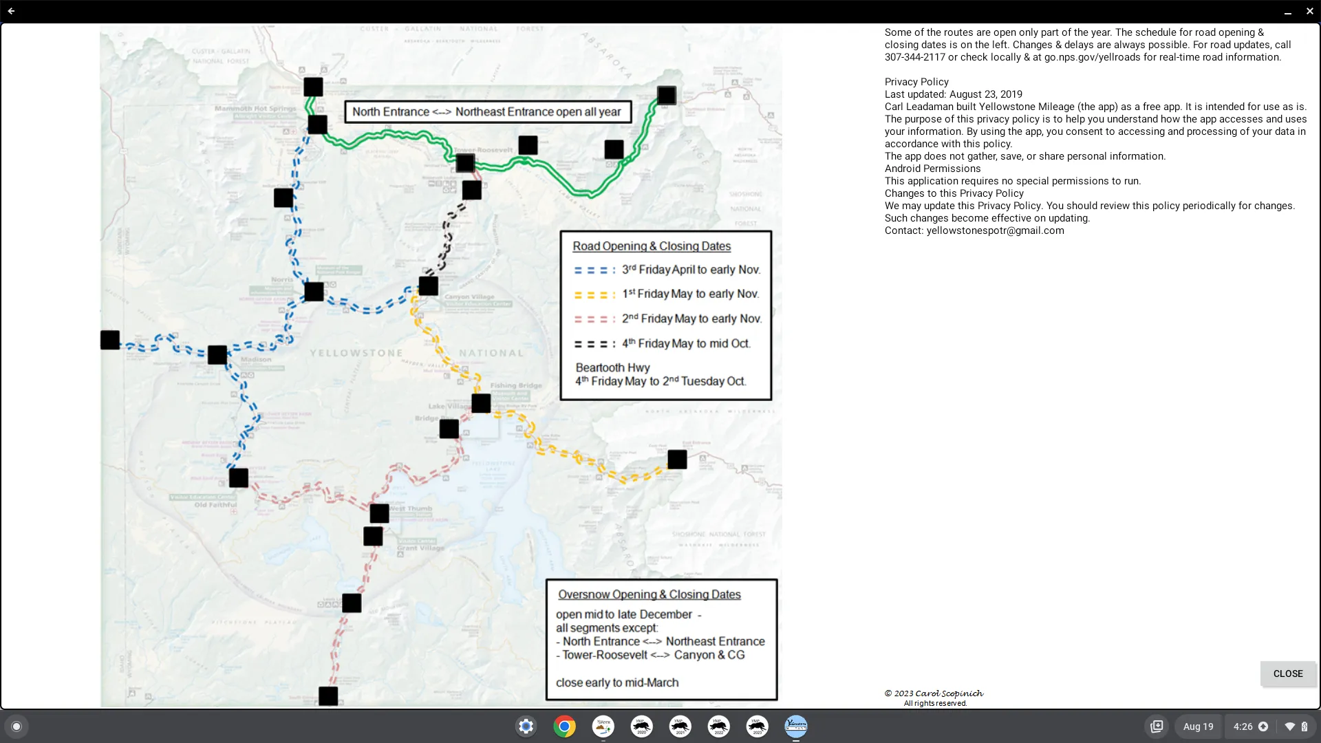 Yellowstone Mileage | Indus Appstore | Screenshot