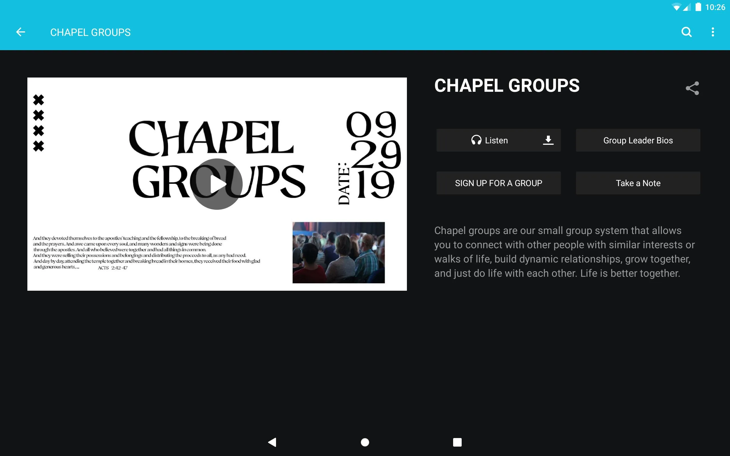 The Chapel KC | Indus Appstore | Screenshot