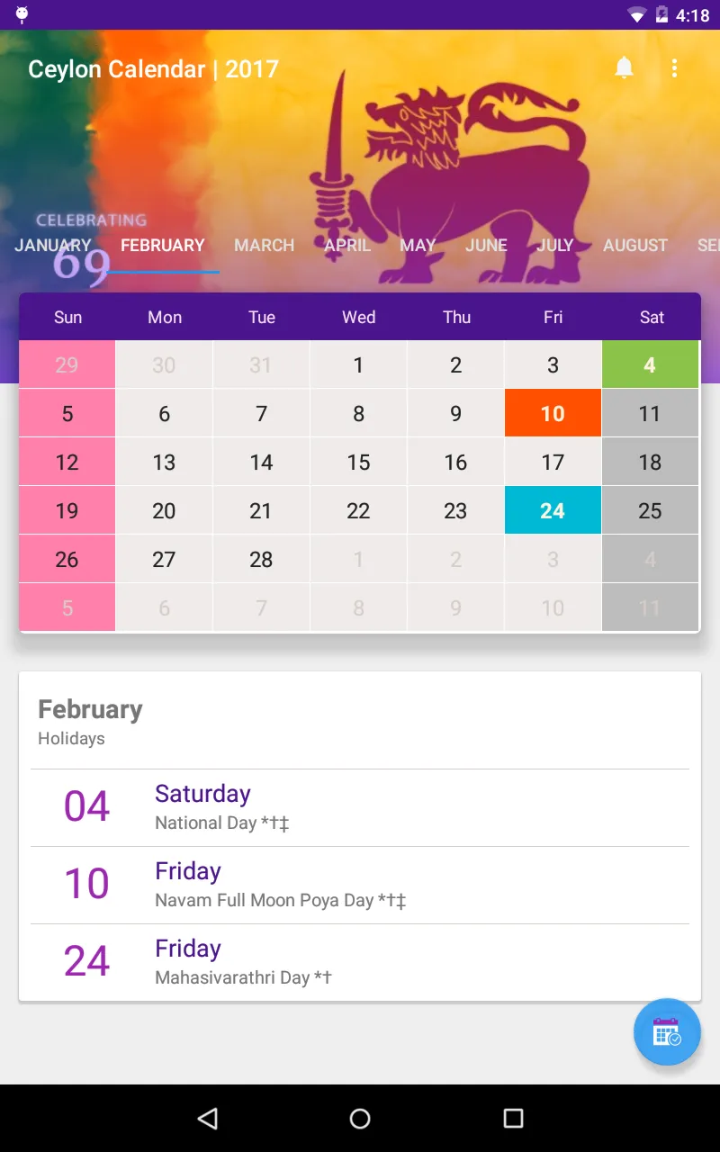 Ceylon Calendar 2024 Sri Lanka | Indus Appstore | Screenshot