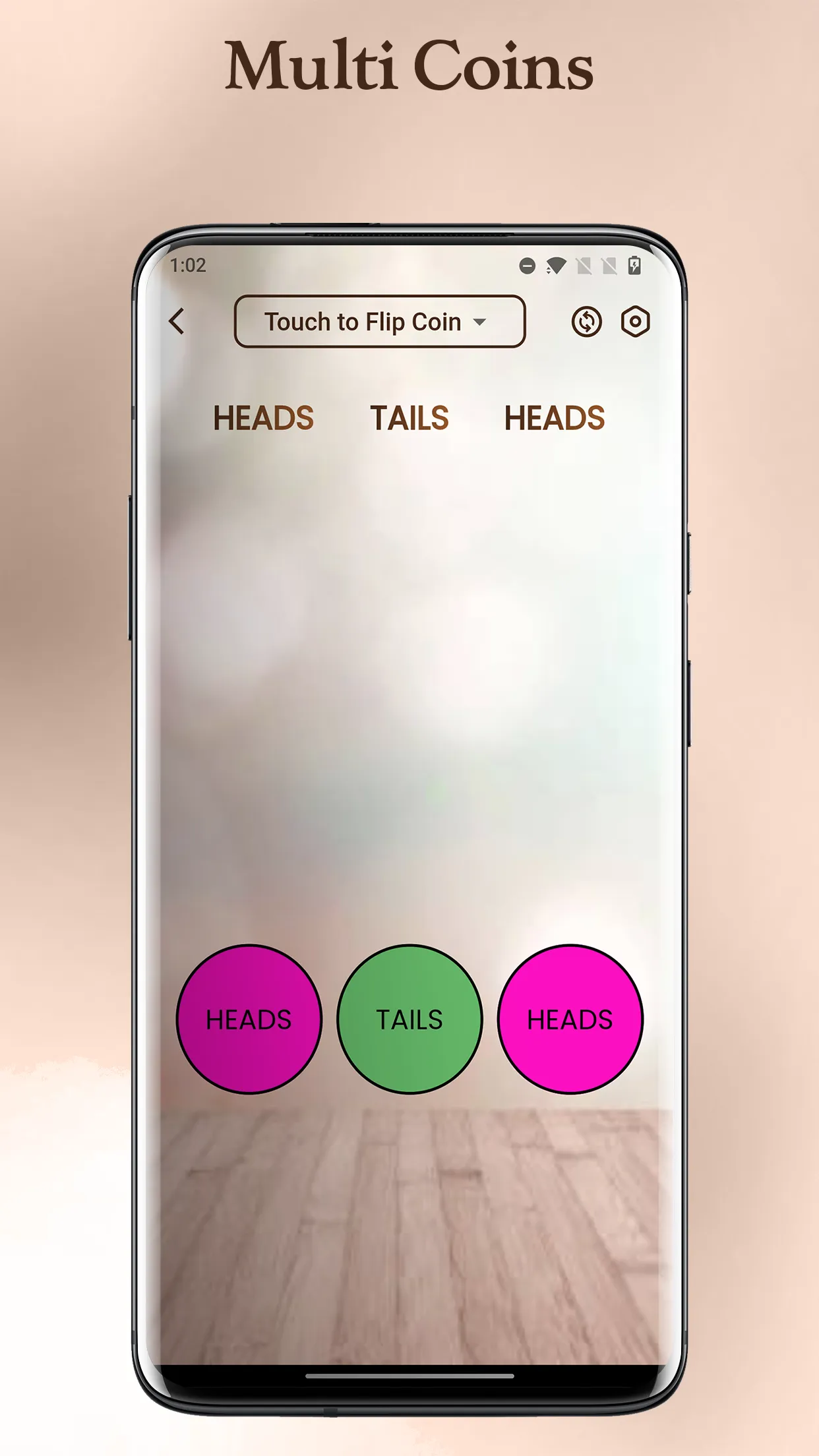 Coin Toss Heads or Tails | Indus Appstore | Screenshot