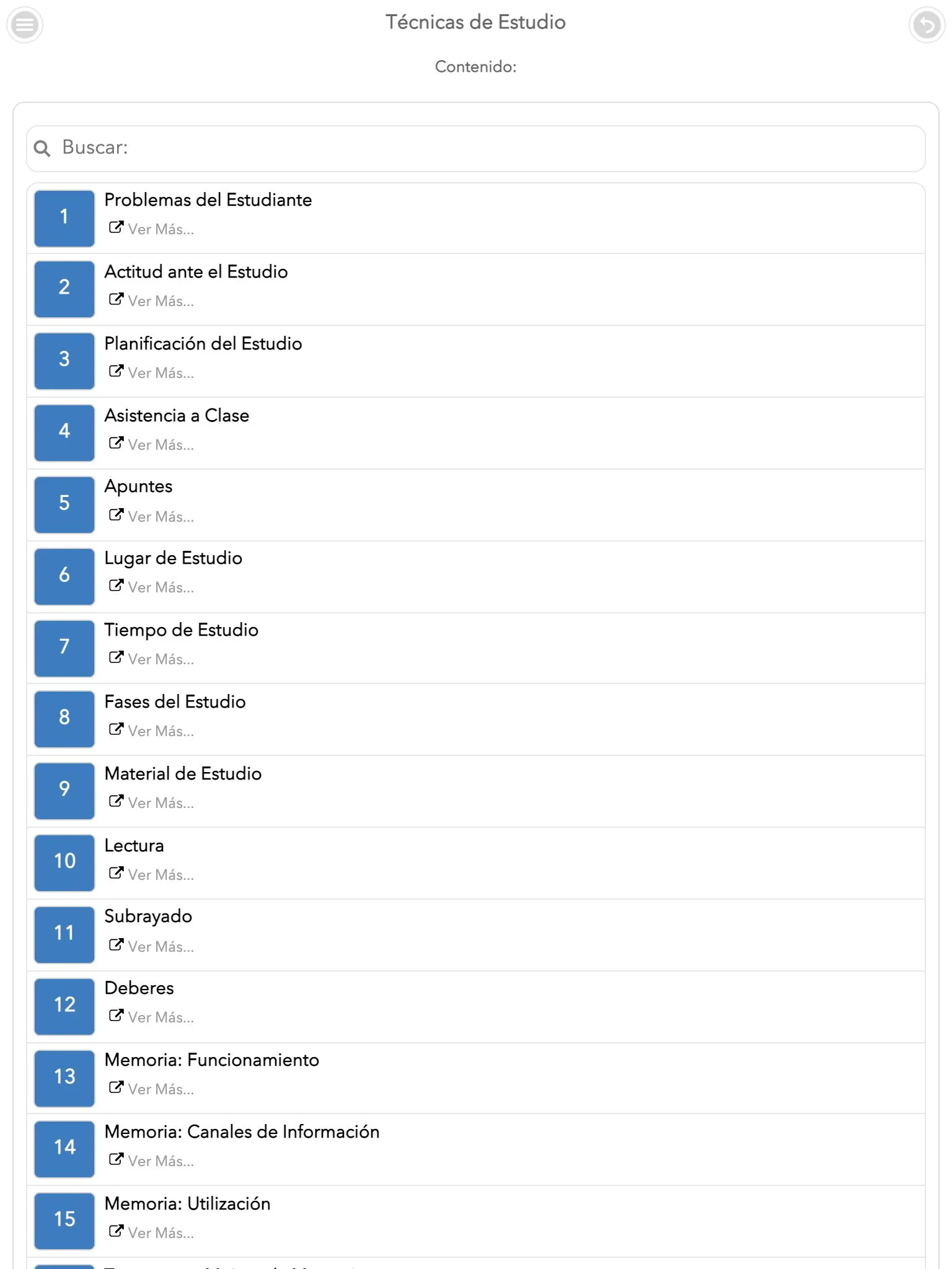 Técnicas de Estudio | Indus Appstore | Screenshot