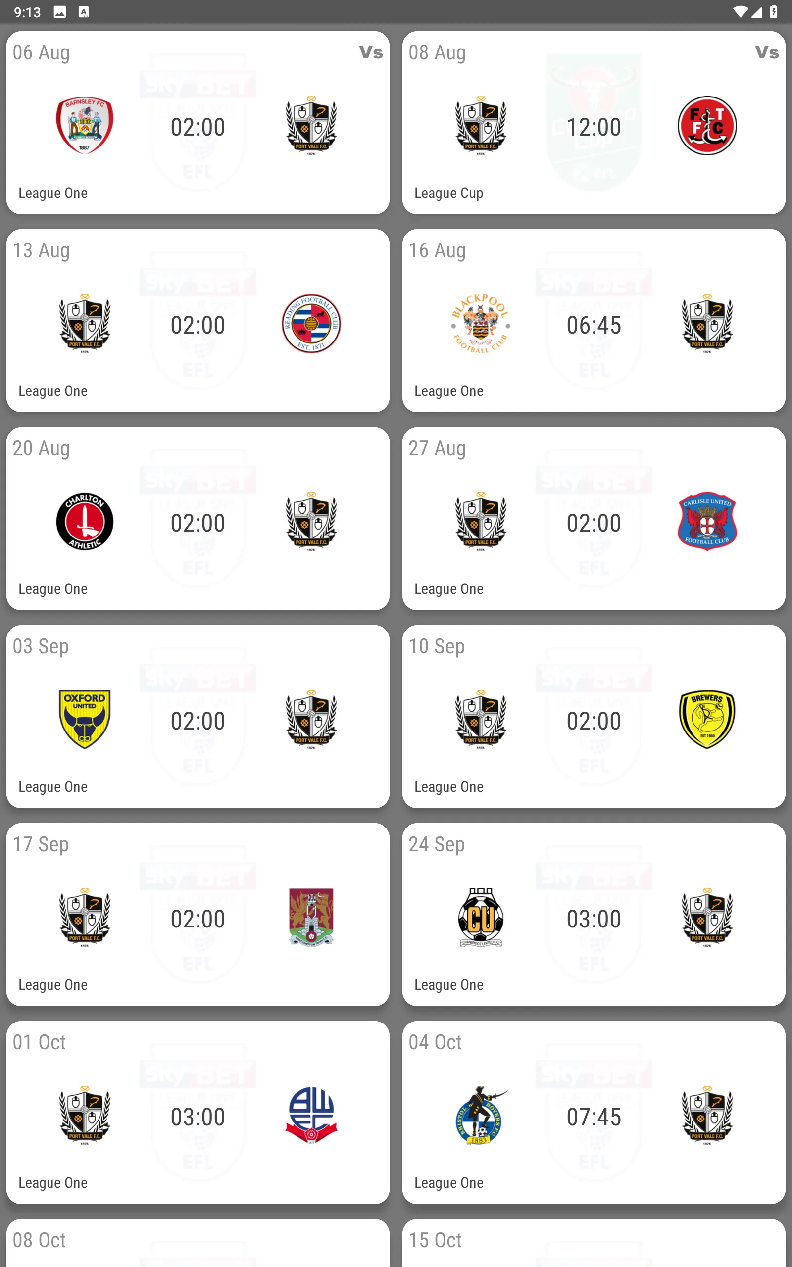 Port Vale Fan App | Indus Appstore | Screenshot