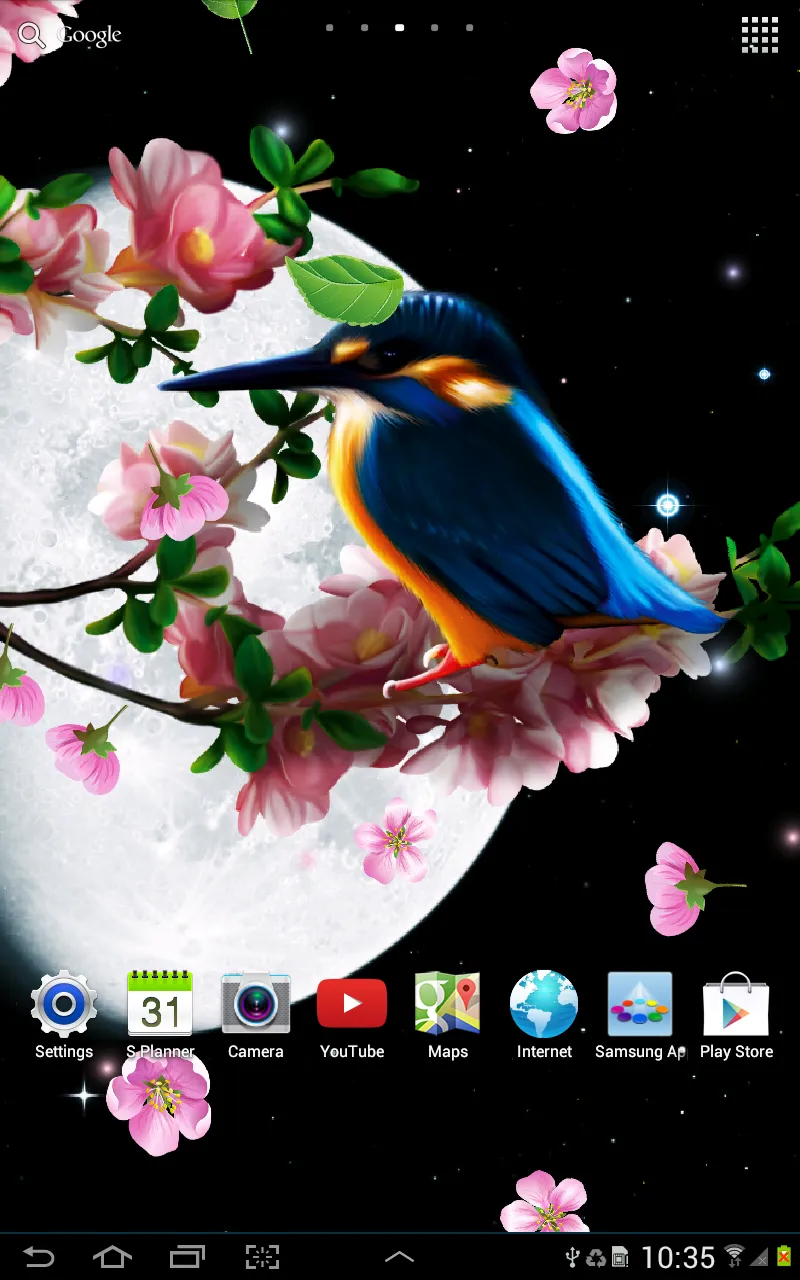 Sakura and Bird Live Wallpaper | Indus Appstore | Screenshot