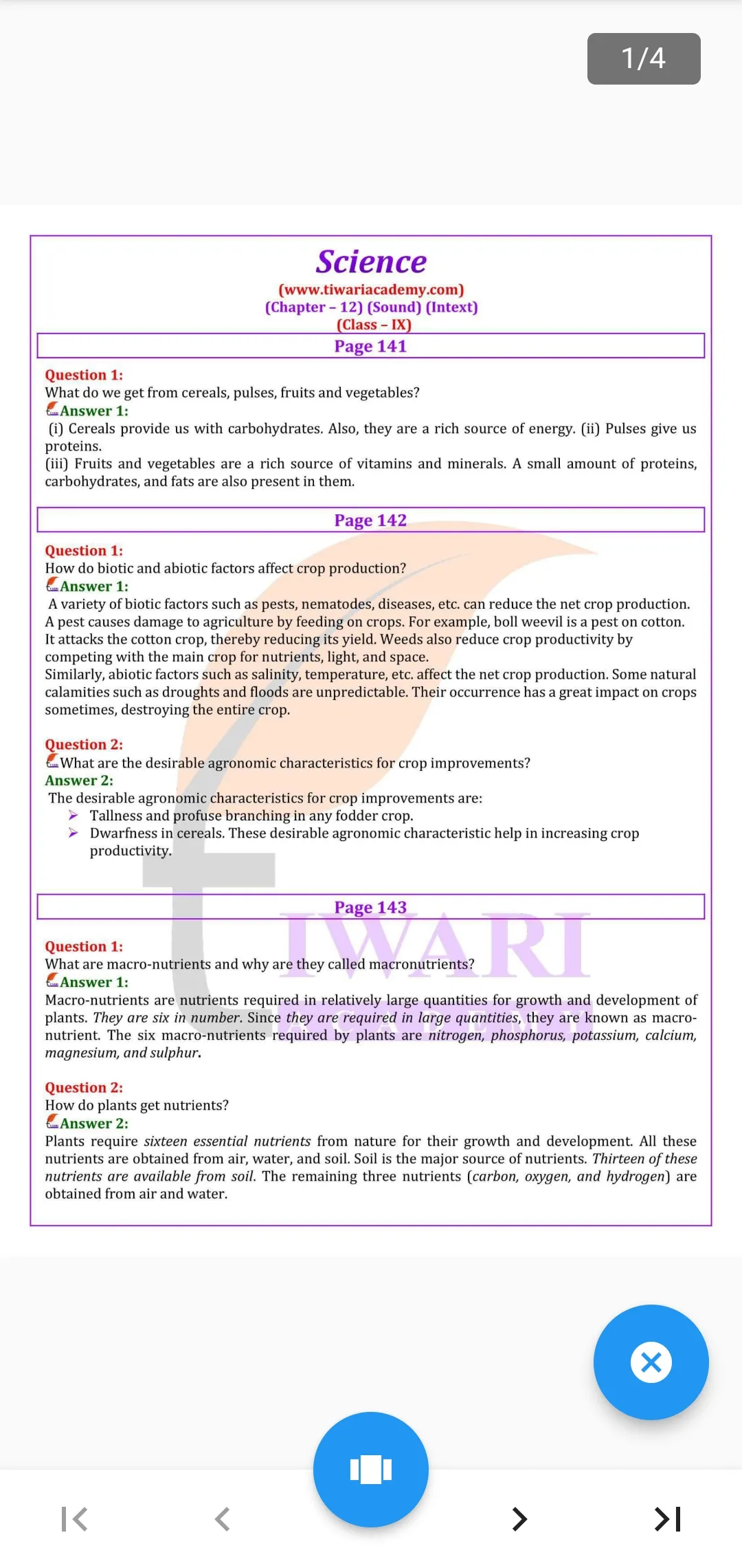 Class 9 Science for 2023-24 | Indus Appstore | Screenshot