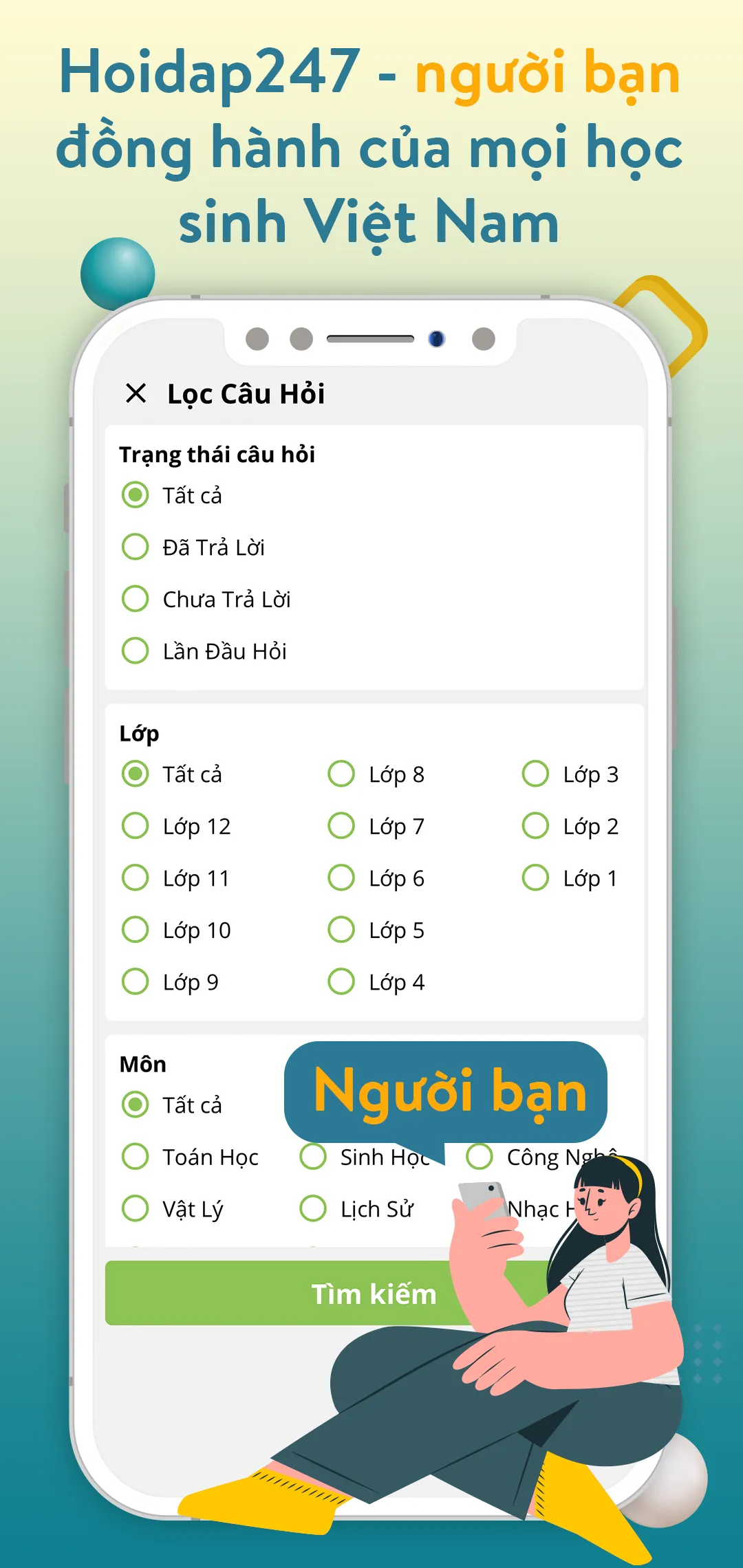 Hoidap247 - Hỏi Đáp Bài Tập | Indus Appstore | Screenshot