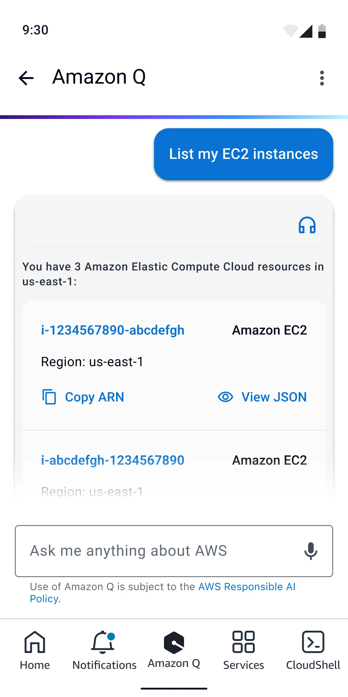 AWS Console | Indus Appstore | Screenshot