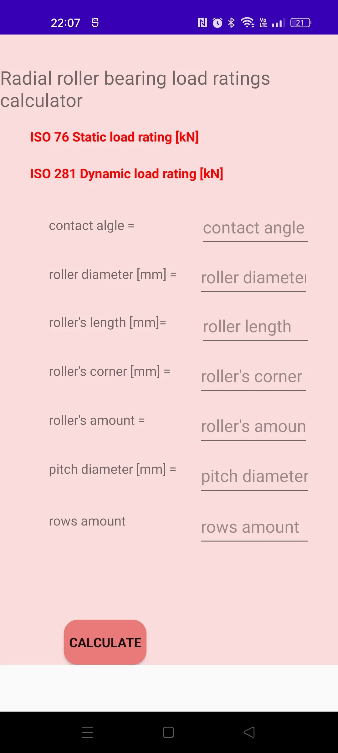 Bearing catalog and calculator | Indus Appstore | Screenshot