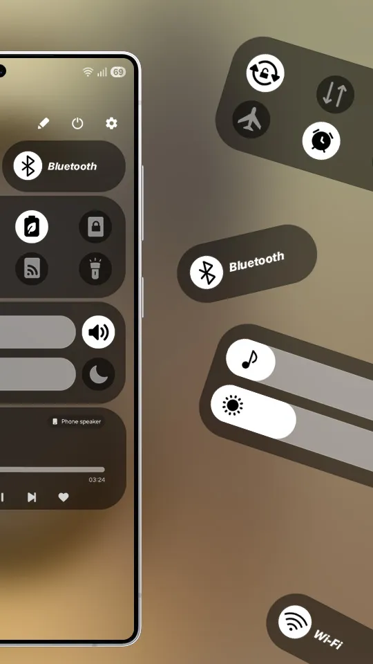Control Center S25 Style | Indus Appstore | Screenshot
