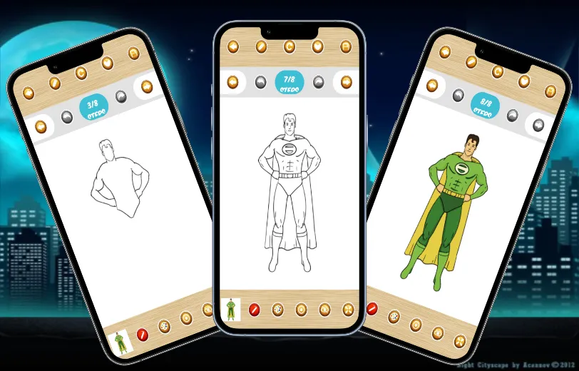 How to draw superheroes | Indus Appstore | Screenshot