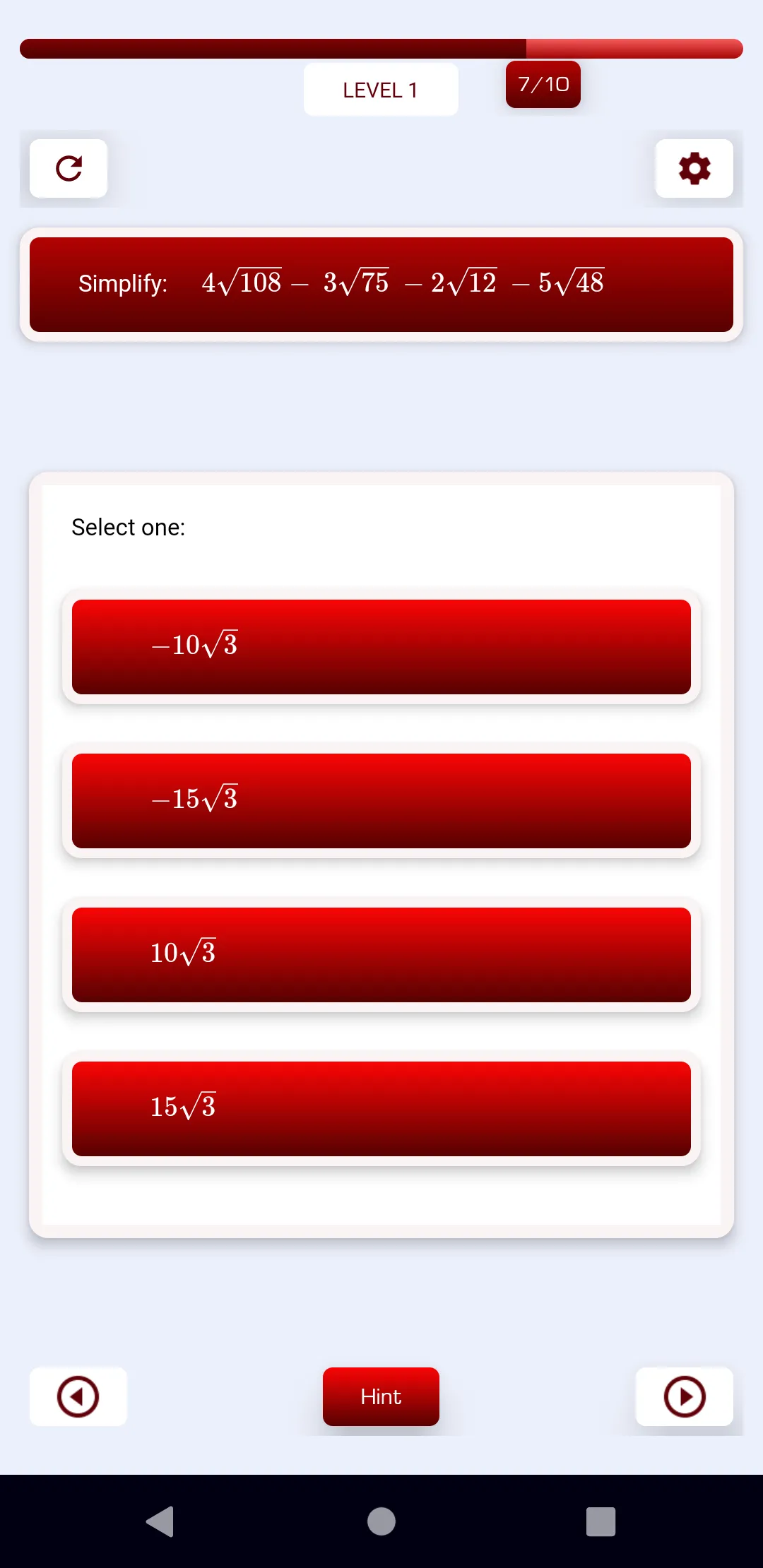 Algebra 1 Pure Math | Indus Appstore | Screenshot