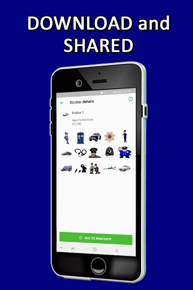 Police Stickers WAStickerApps | Indus Appstore | Screenshot