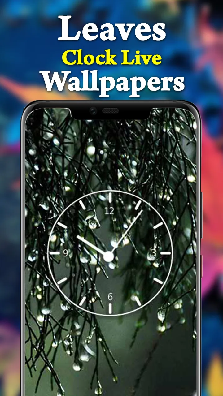 Leaves Clock Live Wallpapers | Indus Appstore | Screenshot