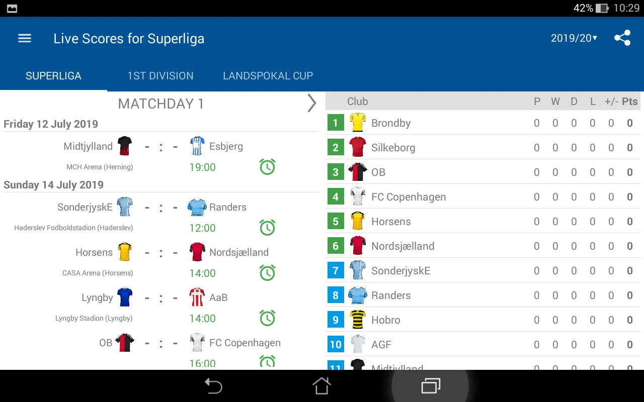 Live Scores for Superliga 2024 | Indus Appstore | Screenshot