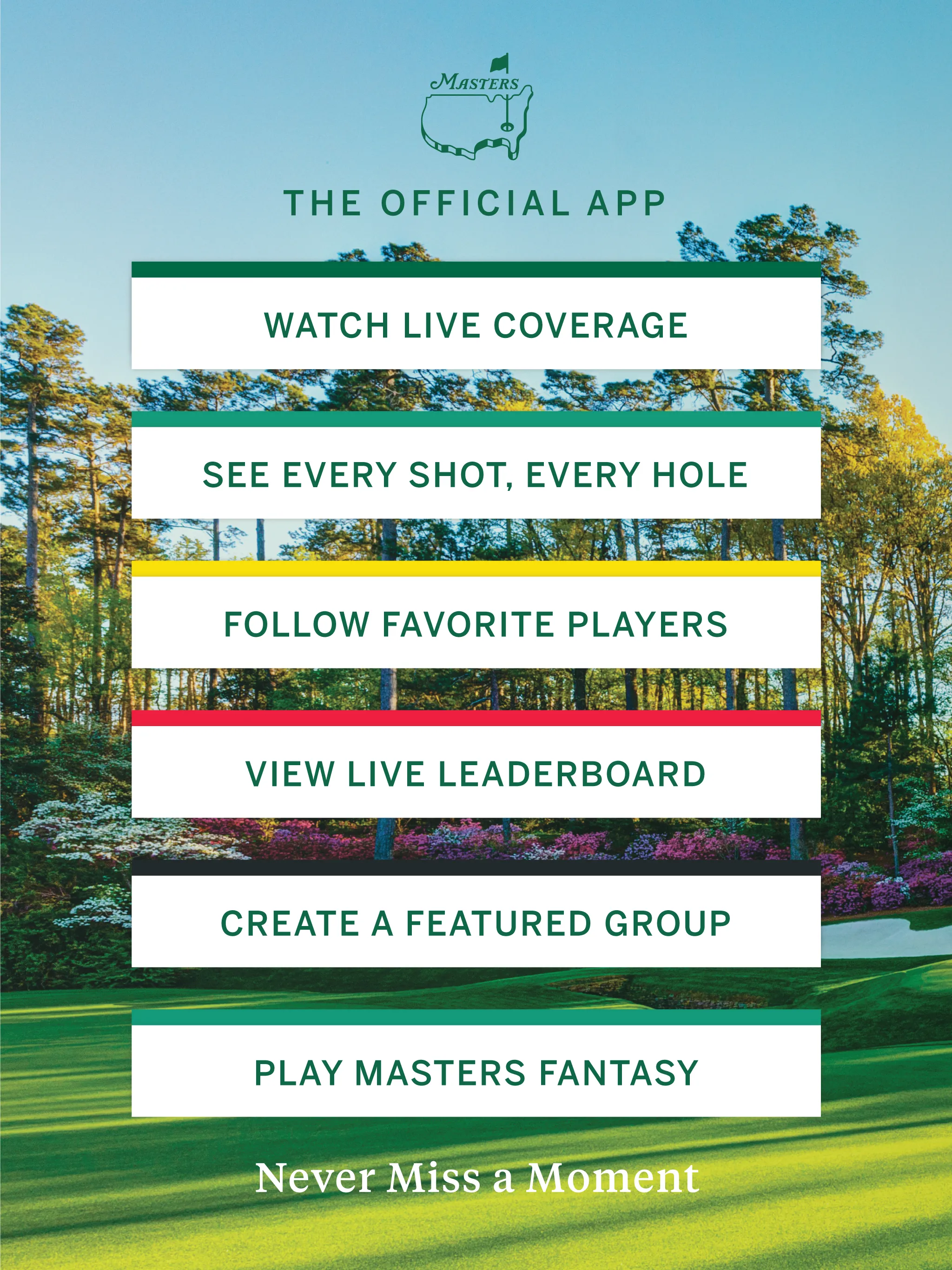 The Masters Golf Tournament | Indus Appstore | Screenshot
