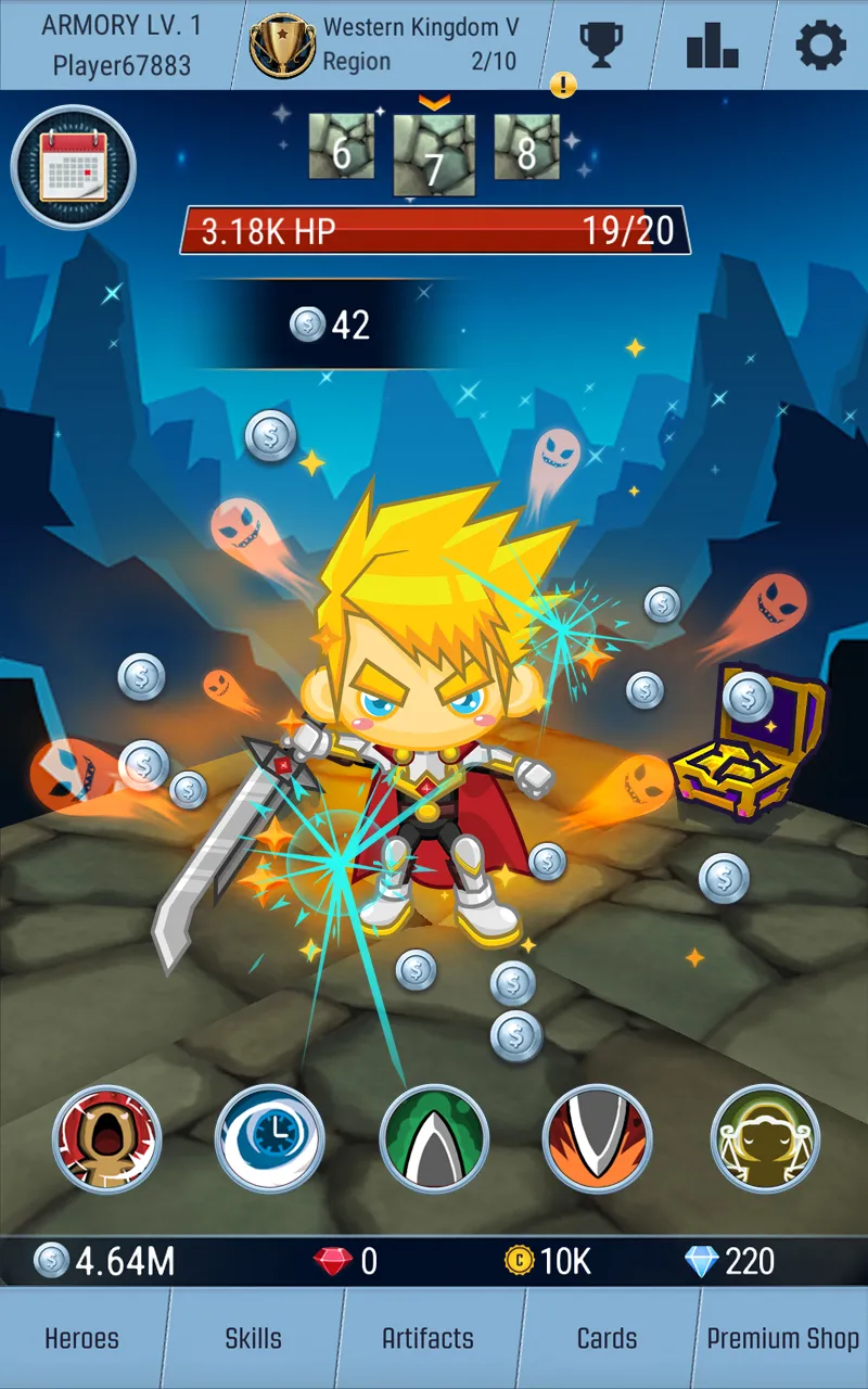 Tap Adventure Hero: Clicker 3D | Indus Appstore | Screenshot