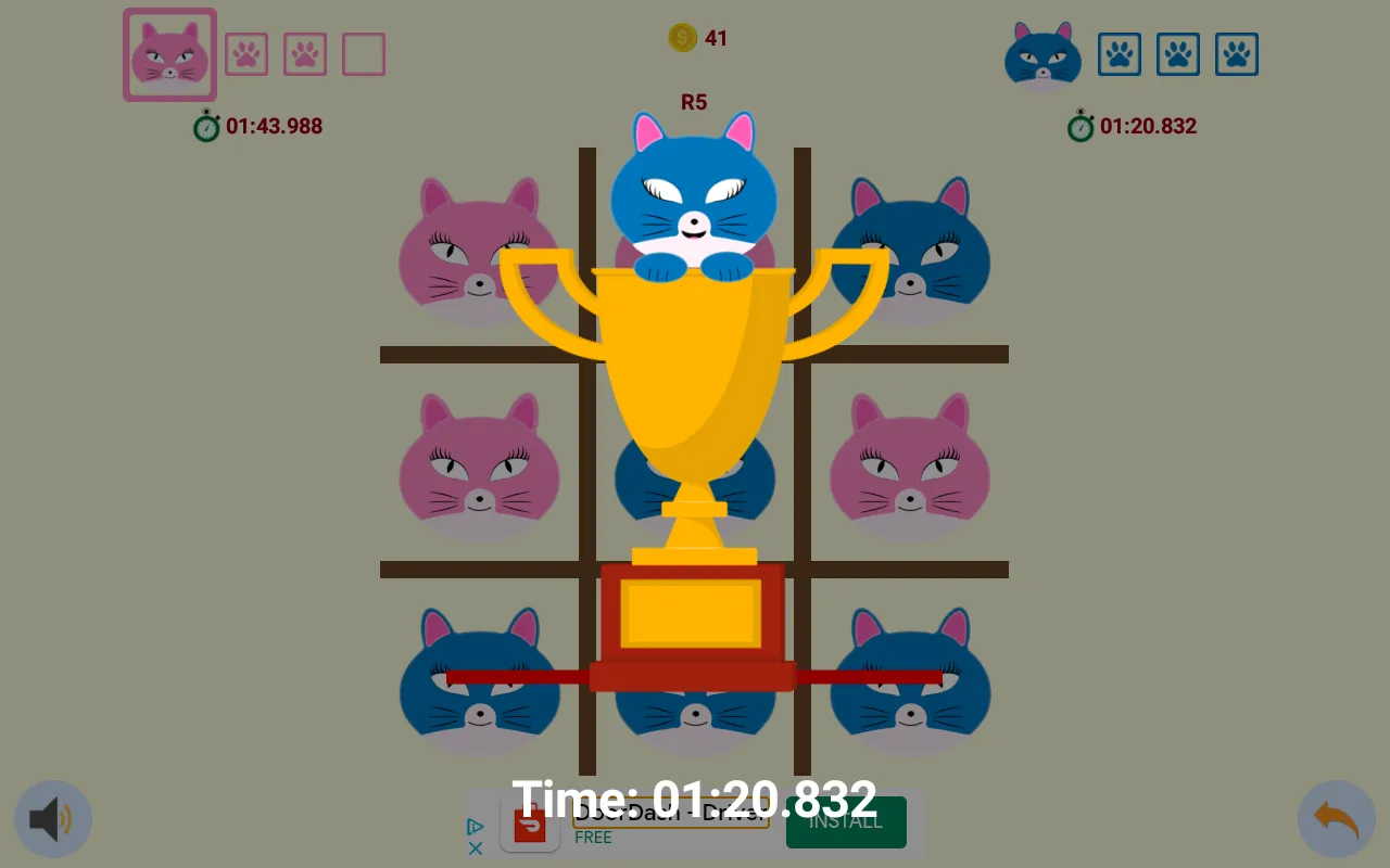 Kitty Tic-Tac-Toe | Indus Appstore | Screenshot