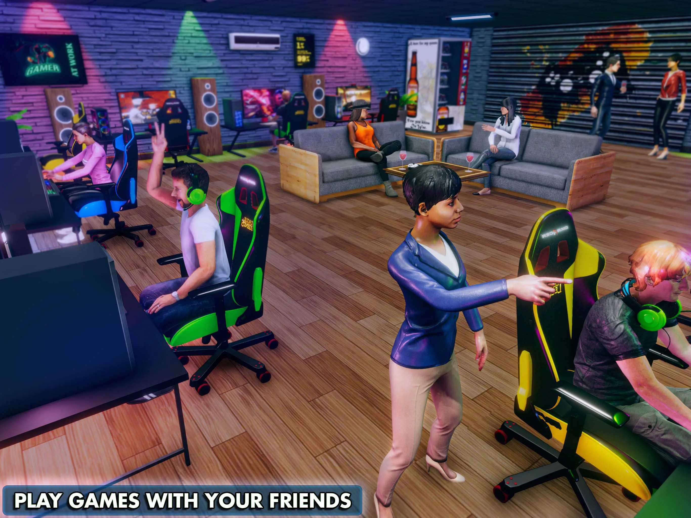 Internet Gamer Cafe Simulator | Indus Appstore | Screenshot