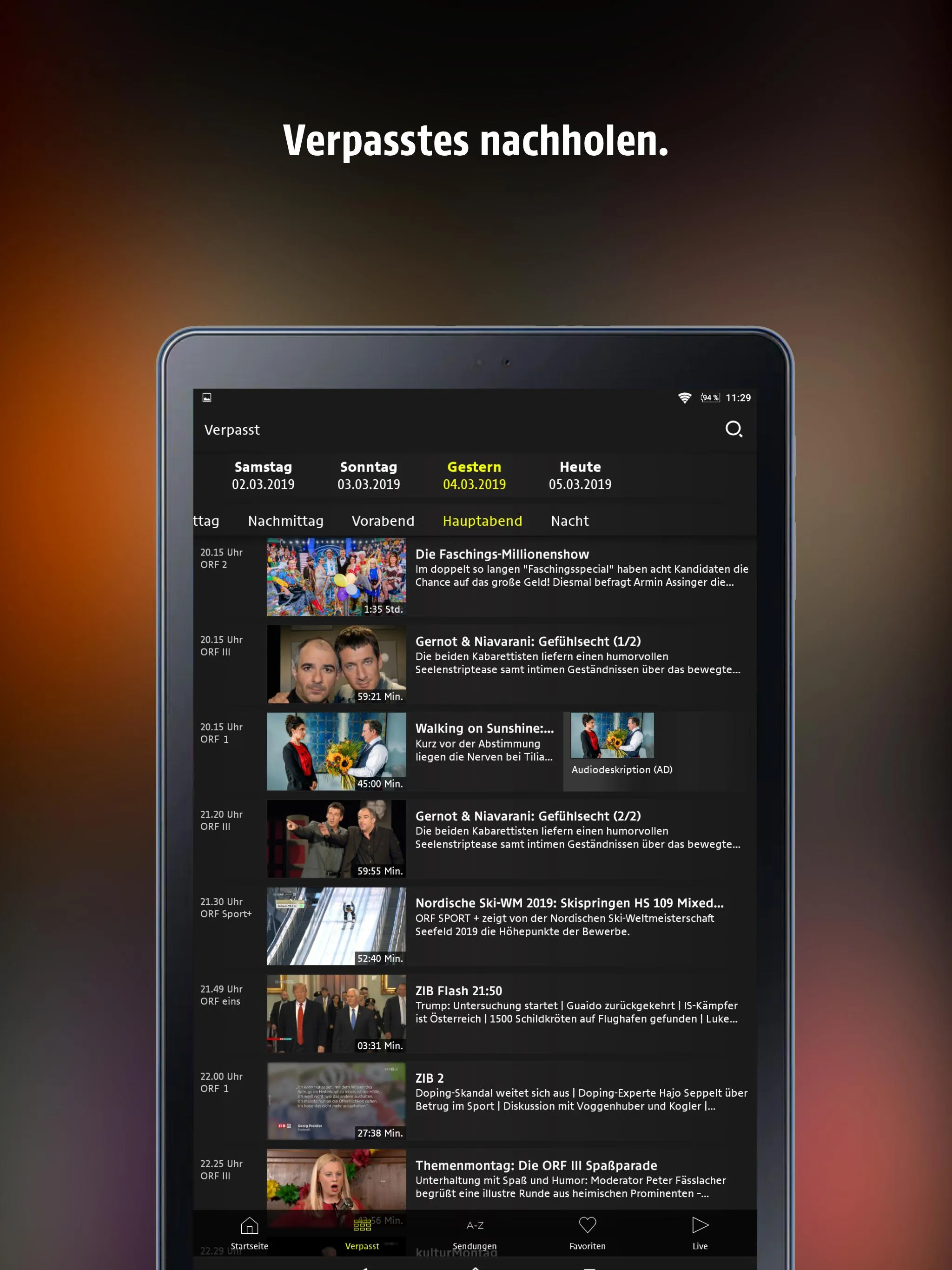 ORF TVthek: Video on demand | Indus Appstore | Screenshot