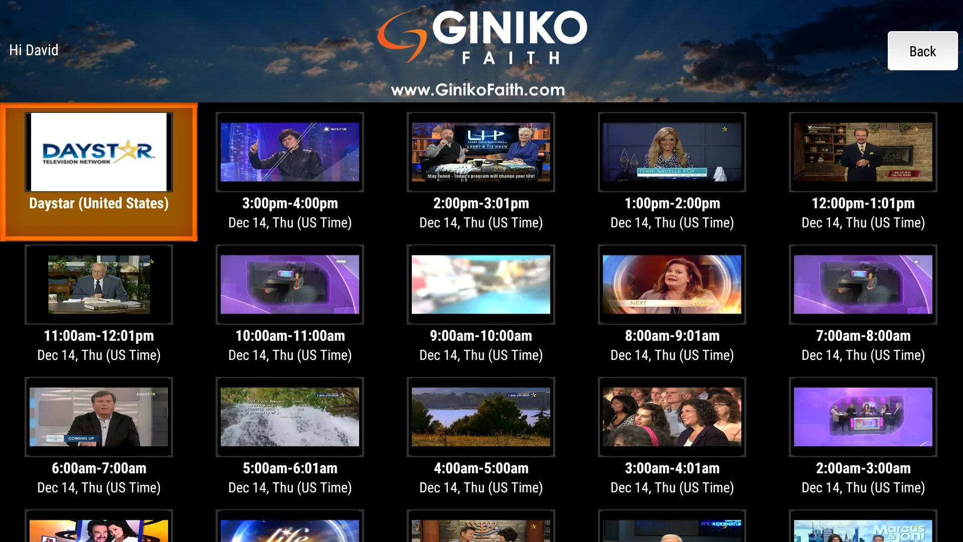 Giniko Faith TV | Indus Appstore | Screenshot