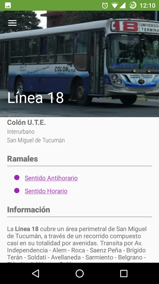 TucuBondi - Colectivos Tucumán | Indus Appstore | Screenshot