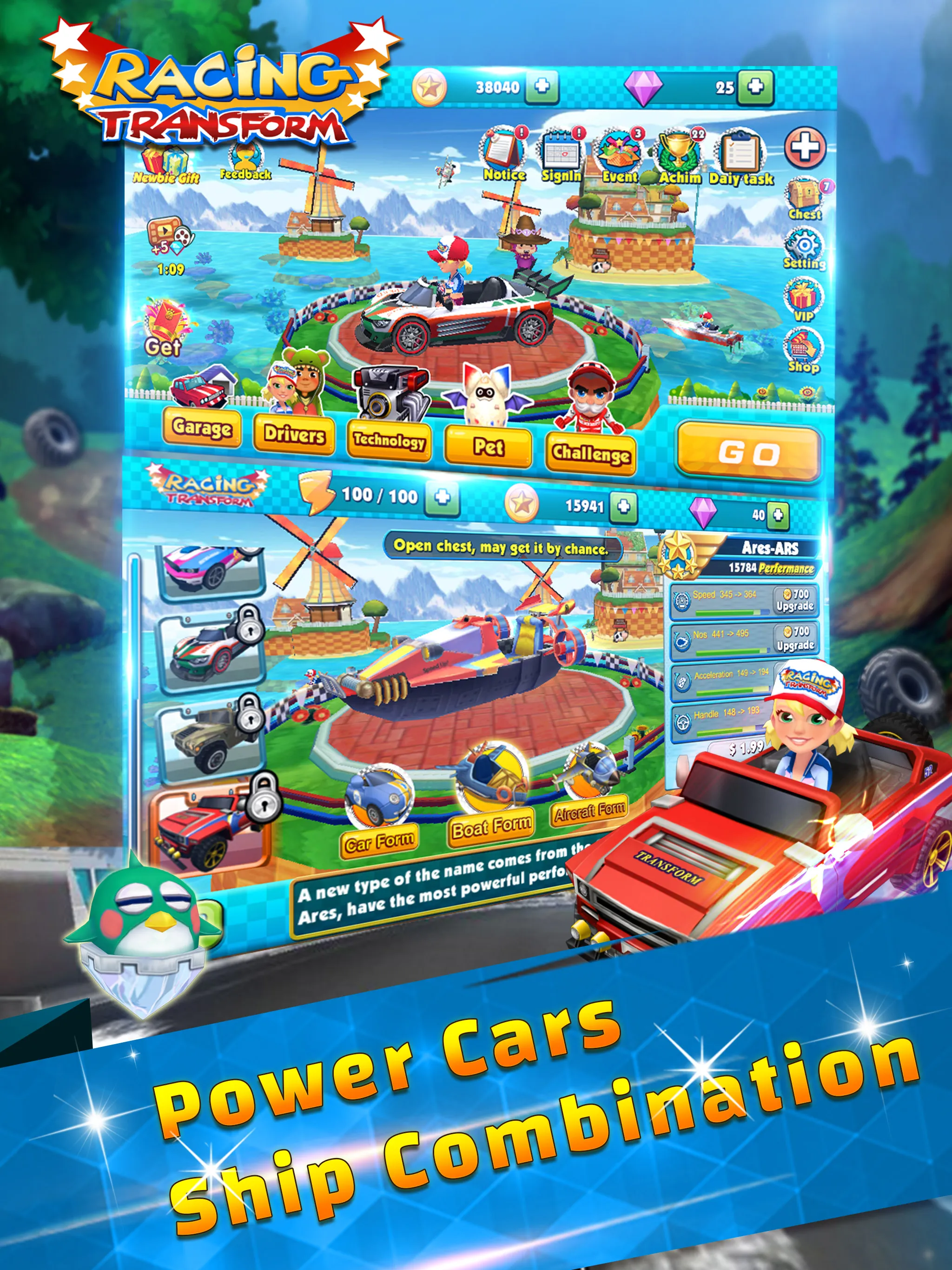 Racing Transform - Sky Race | Indus Appstore | Screenshot