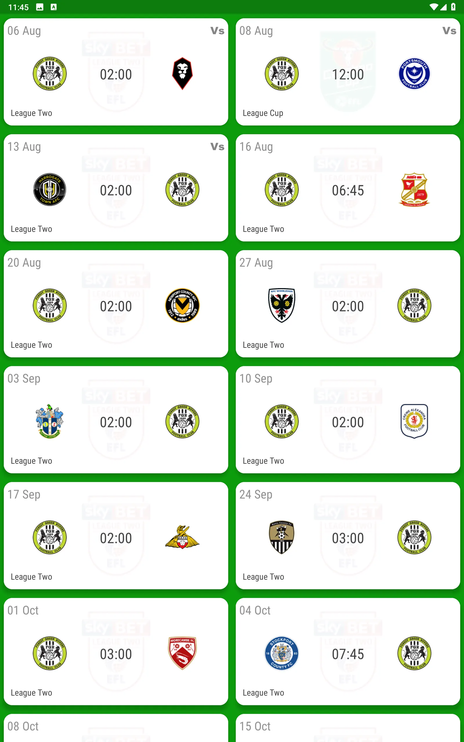 Forest Green Rovers Fan App | Indus Appstore | Screenshot