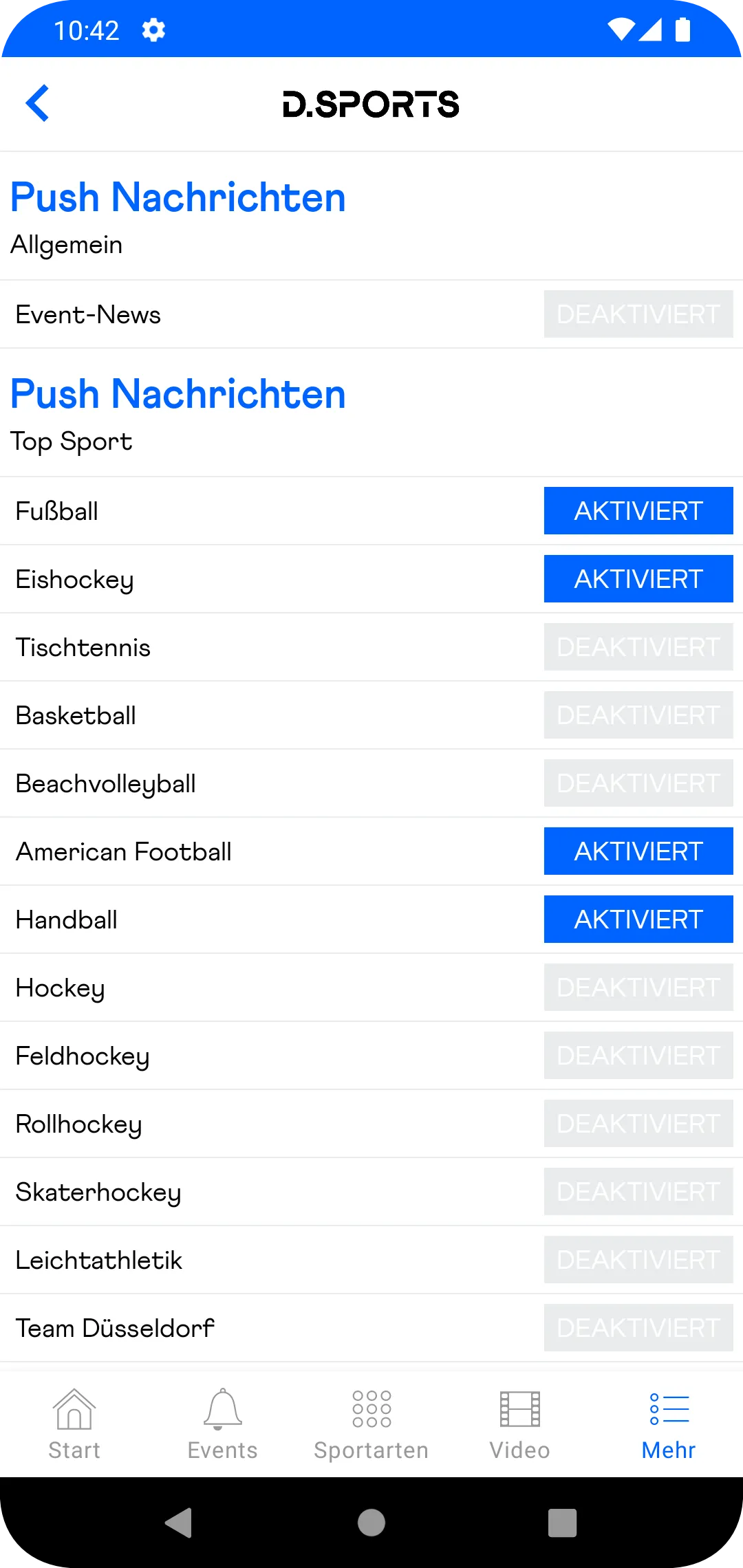 D.SPORTS | Indus Appstore | Screenshot