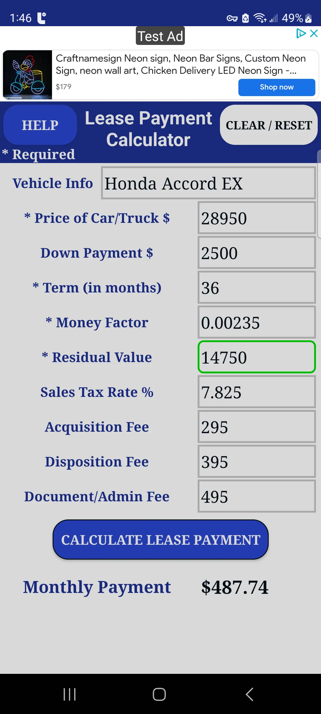 Car Truck Payment Calculator | Indus Appstore | Screenshot