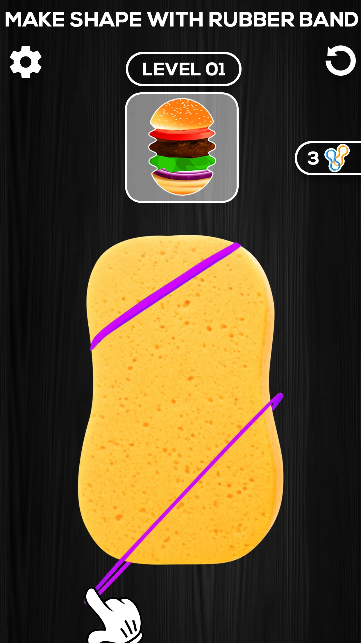 Sponge Art 3D Rubber Band Game | Indus Appstore | Screenshot