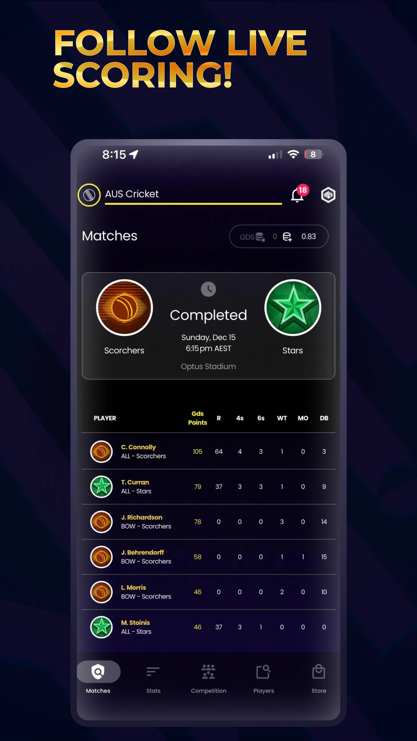 GameDay Squad: Fantasy Sports | Indus Appstore | Screenshot