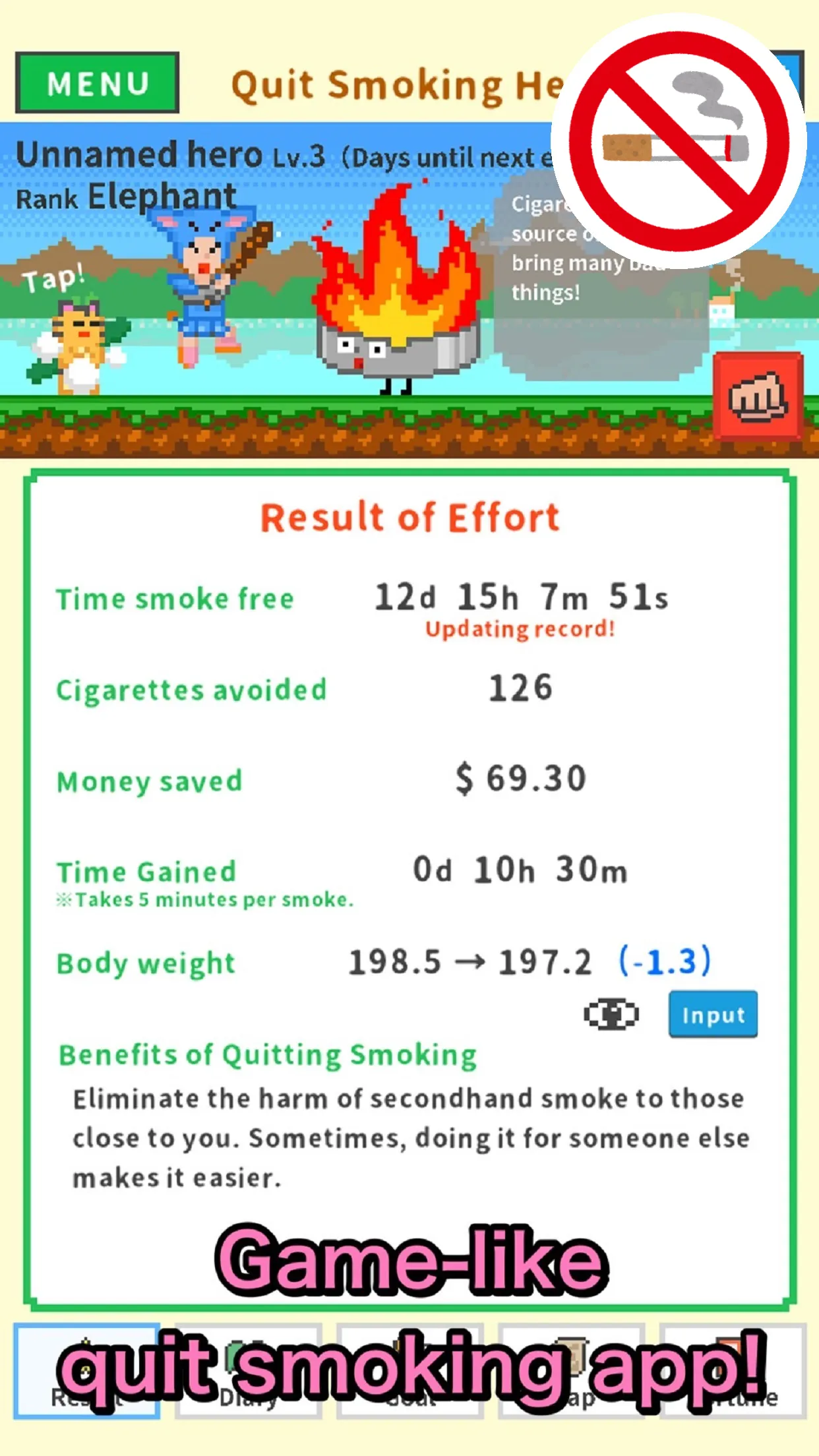 Quit Smoking Hero - Stop now! | Indus Appstore | Screenshot