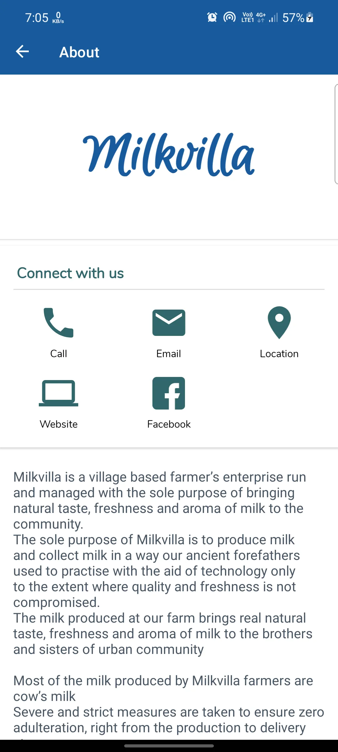 Milkvilla: Raw & fresh Milk | Indus Appstore | Screenshot