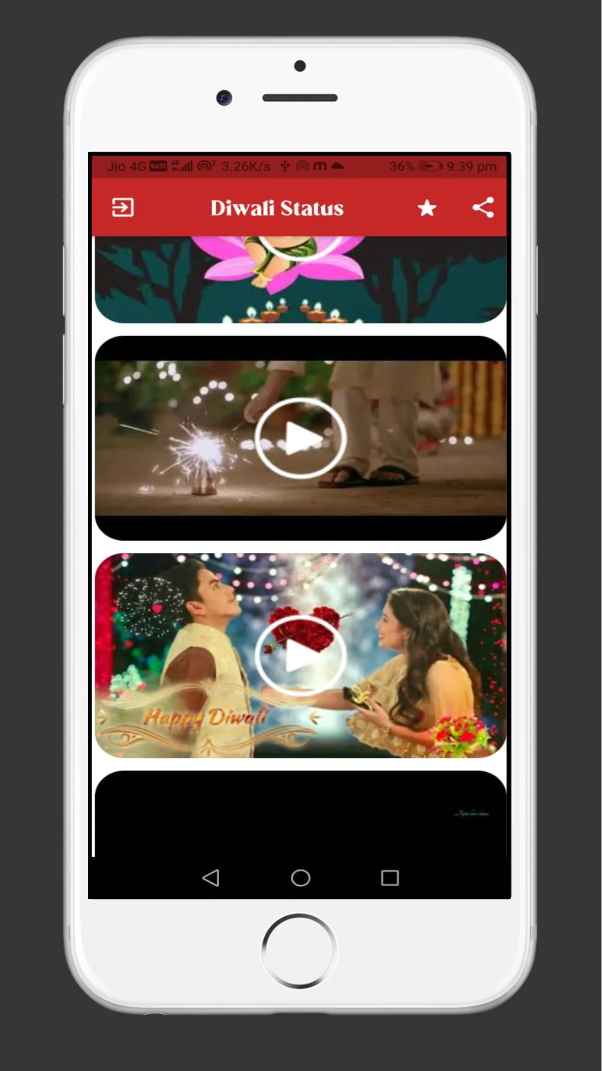 Diwali Video Status | Indus Appstore | Screenshot