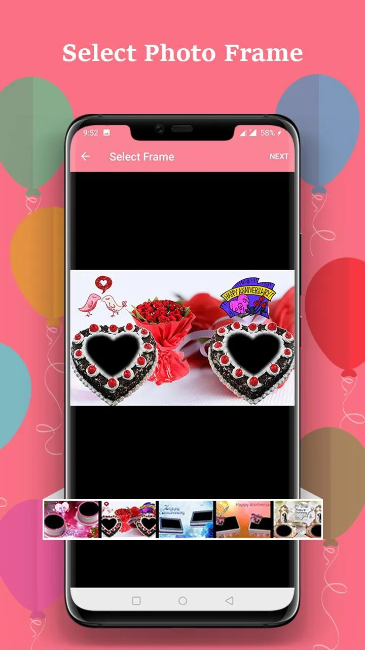 Anniversary Cake Photo Frame | Indus Appstore | Screenshot