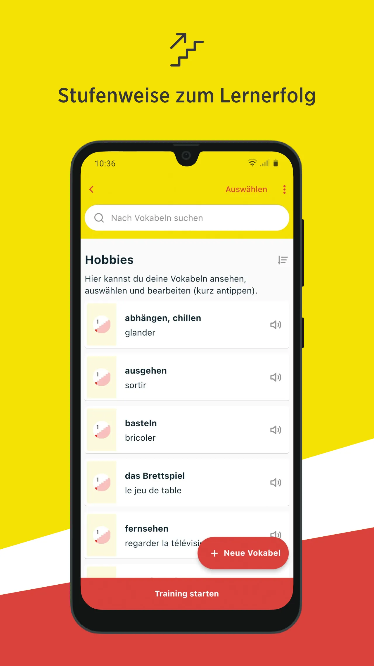 Découvertes Vokabeltrainer | Indus Appstore | Screenshot