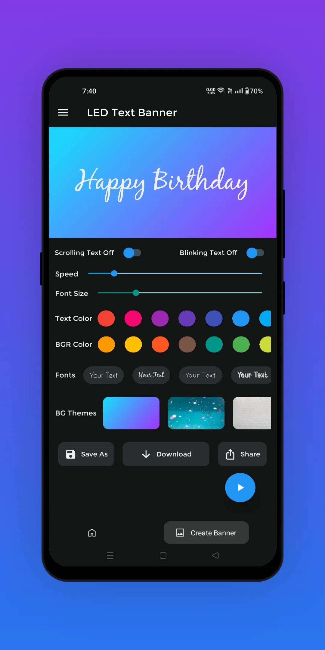 LED Text Banner: Text Scroller | Indus Appstore | Screenshot