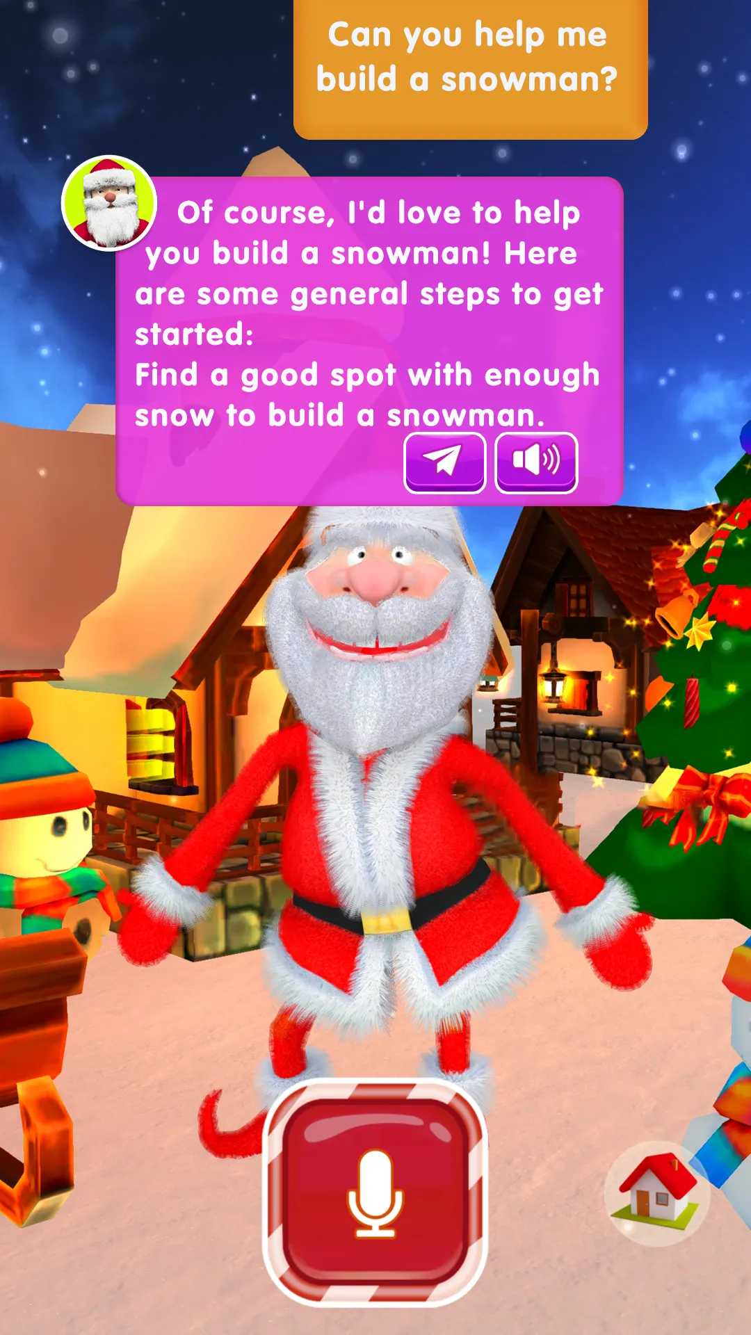 Talking Santa Claus | Indus Appstore | Screenshot