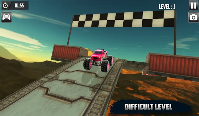 3D Impossible Monster Truck Survivor - 2020 | Indus Appstore | Screenshot