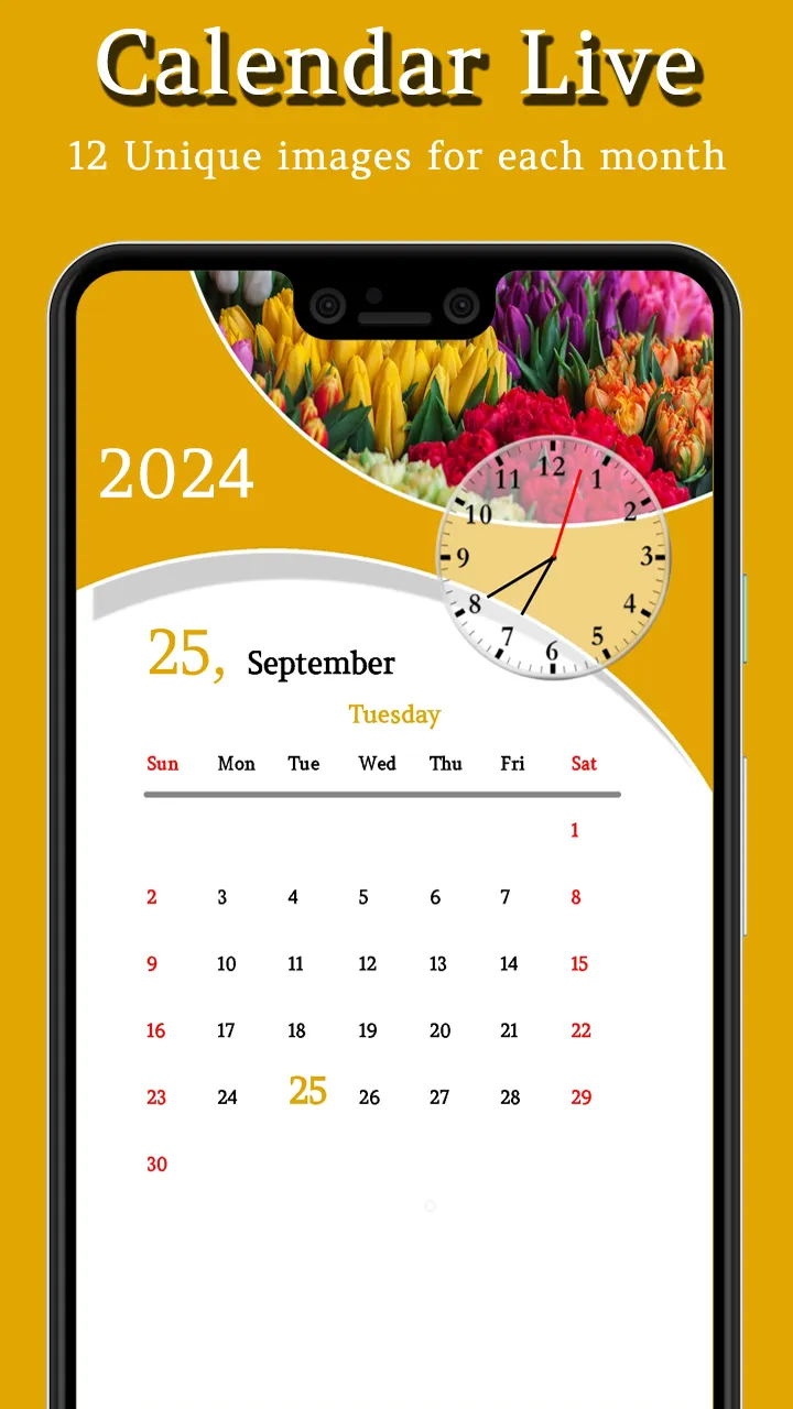 Calendar Live : Live Wallpaper | Indus Appstore | Screenshot