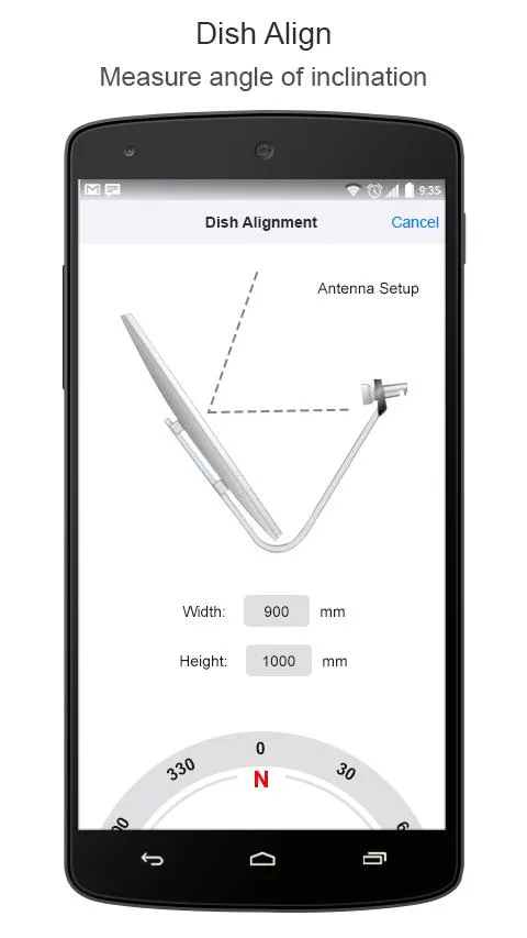 Satfinder Find TV Satellites | Indus Appstore | Screenshot