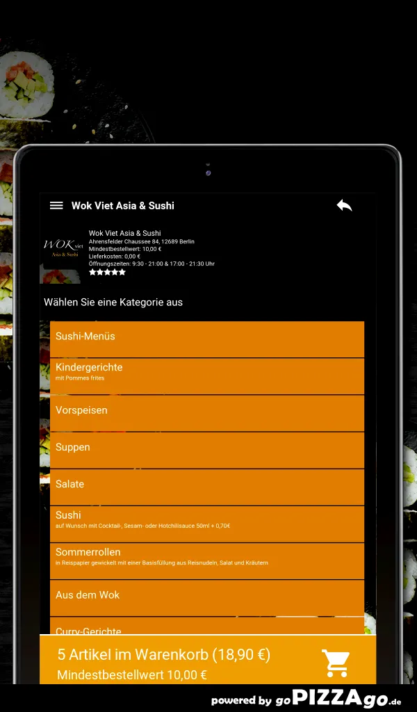 Wok Viet Asia - Sushi Berlin | Indus Appstore | Screenshot