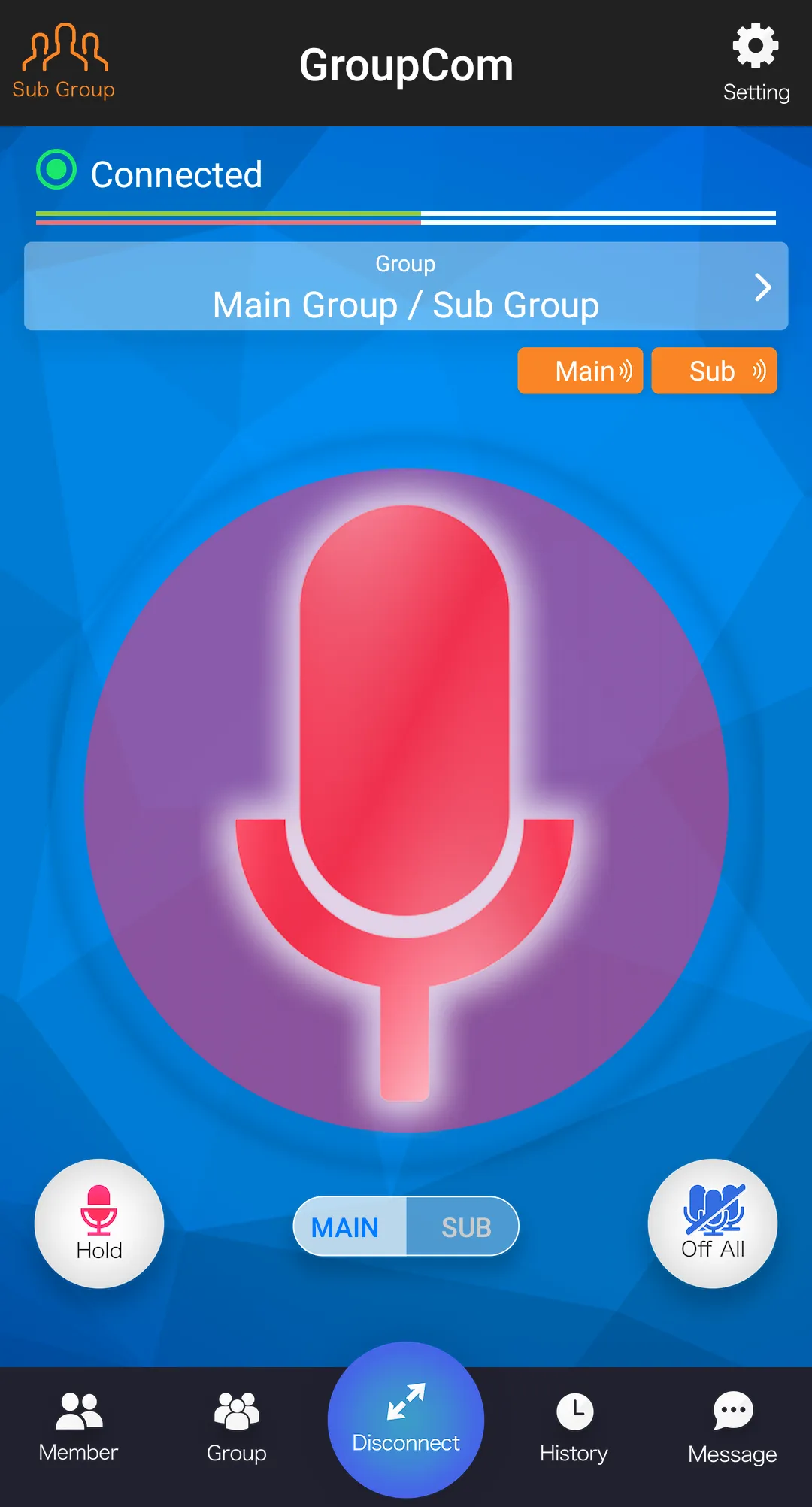 GroupCom - Walkie-Talkie App | Indus Appstore | Screenshot