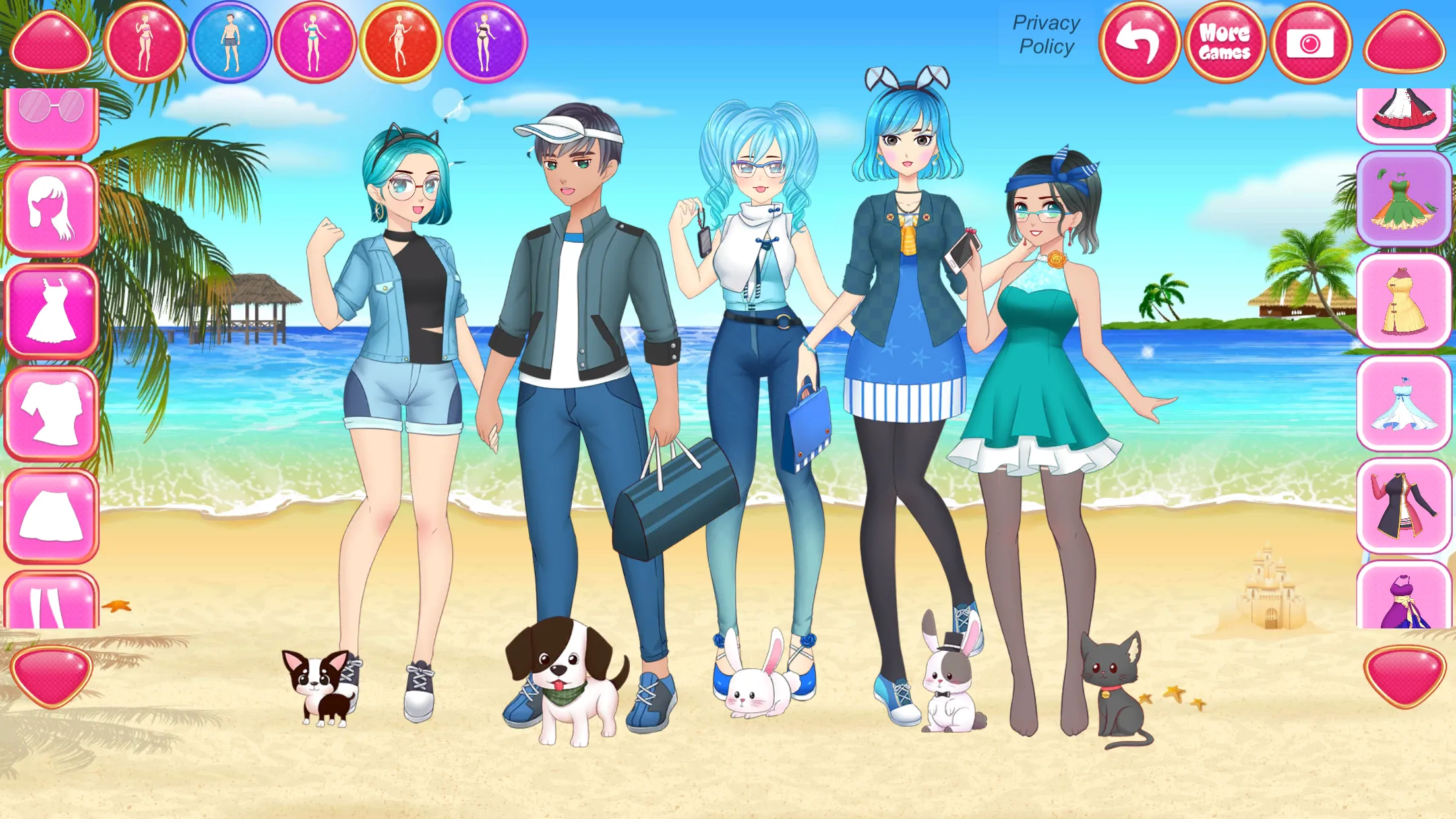 Anime Friends - Cute Team Make | Indus Appstore | Screenshot