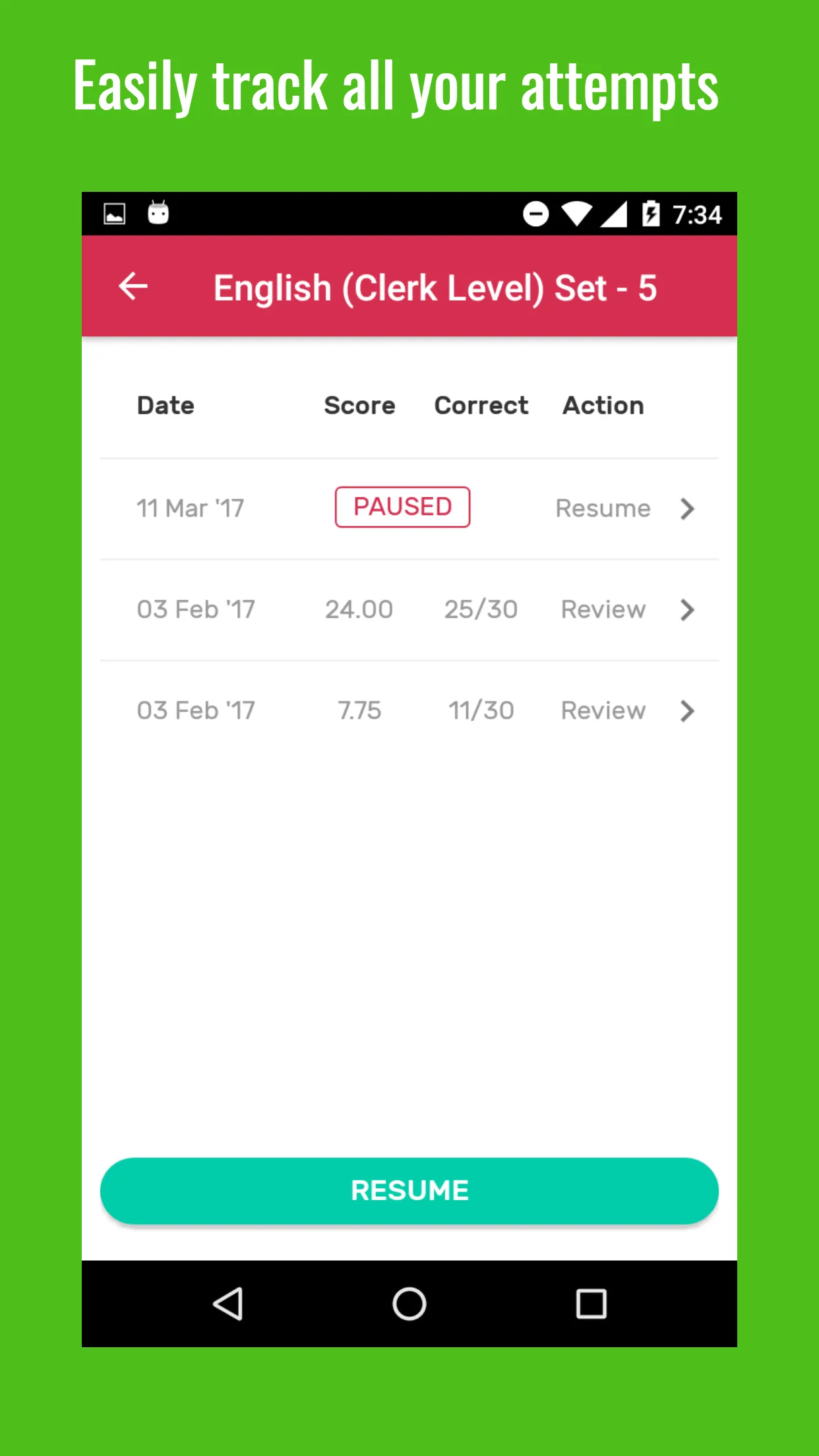 RACE APP - Coaching for Bank,  | Indus Appstore | Screenshot