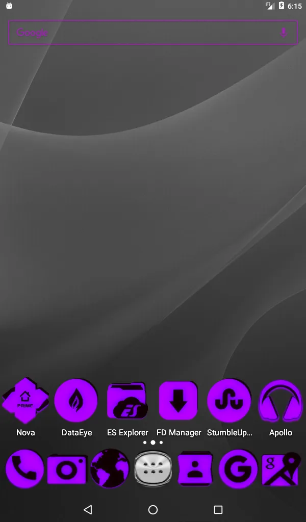 Purple and Black Icon Pack | Indus Appstore | Screenshot