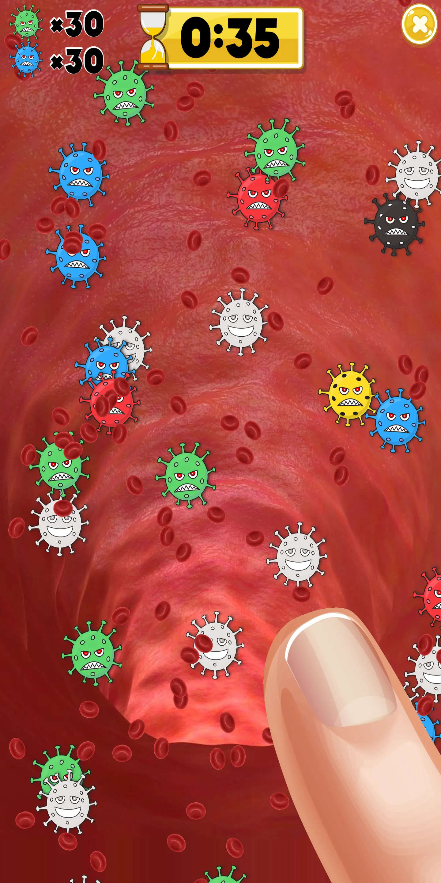 Virus Crush: Finger Tap Game | Indus Appstore | Screenshot